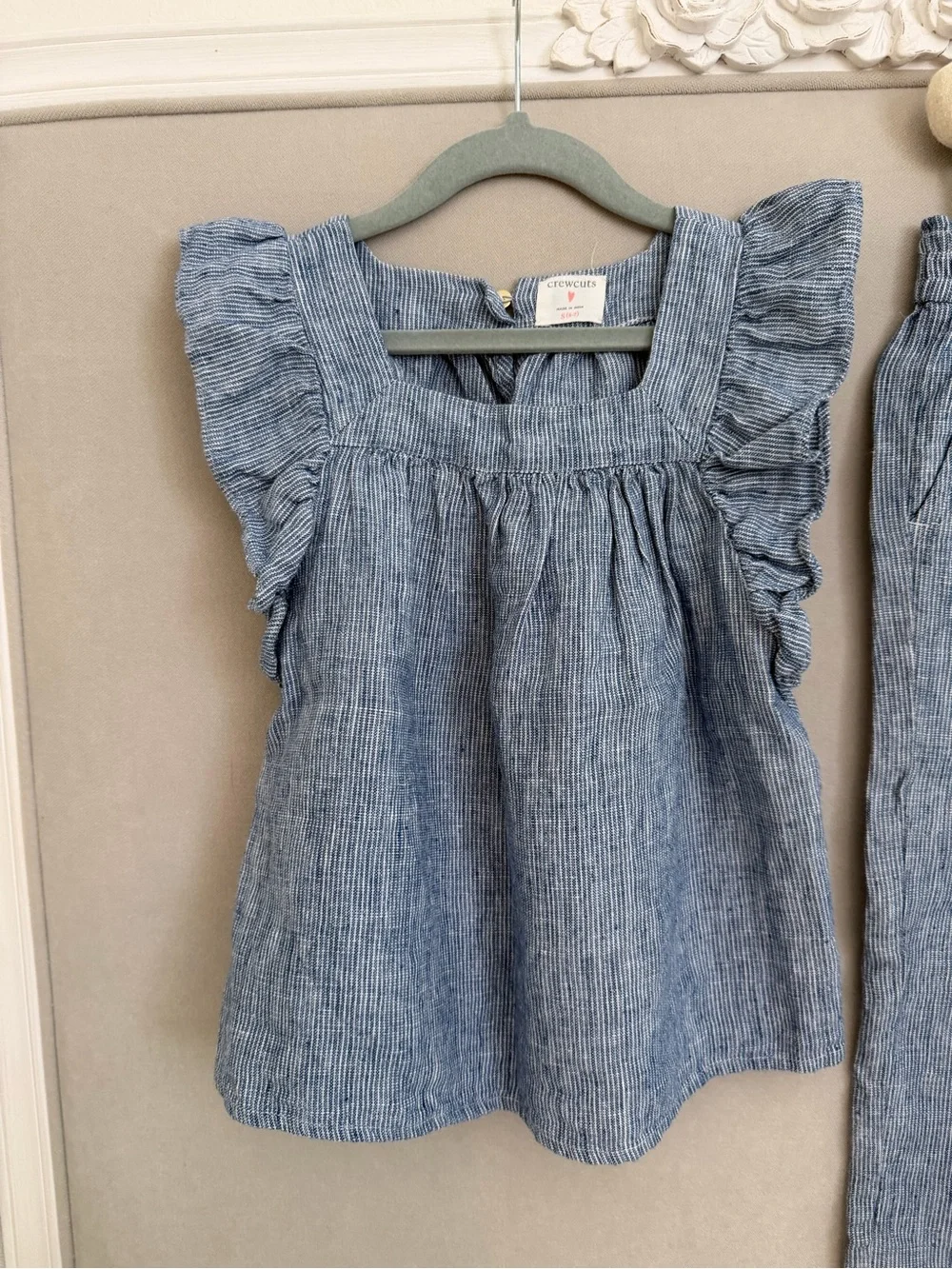 Crewcuts two piece Linen Girls set